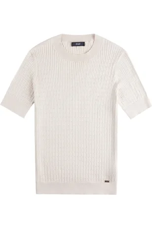 FAY Cable-knit T-shirt