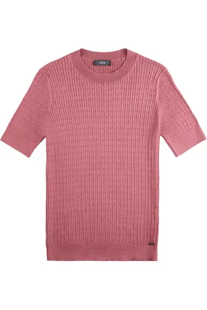 FAY Cable-knit T-shirt