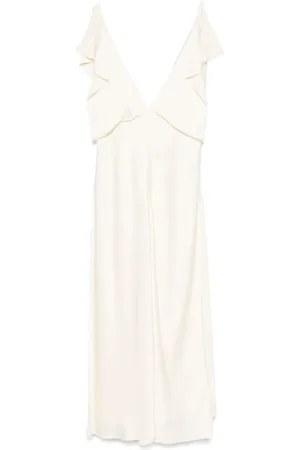 Jil Sander Satin midi dress
