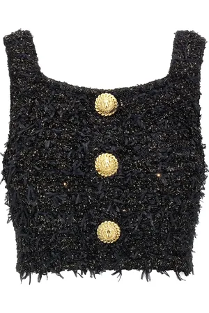 Balmain Lurex tweed top