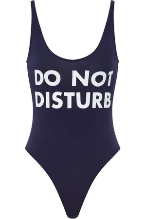 Moschino Do Not Disturb swimsuit