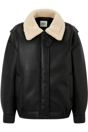 Studio Tomboy Shearling-collar aviator jacket