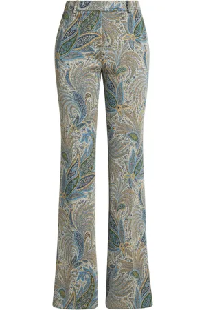 Etro Paisley-jacquard trousers
