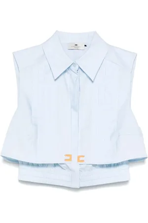 Elisabetta Franchi Cropped poplin shirt