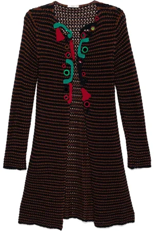 Prada Spring 2005 Crochet Embellished Cardigan Coat