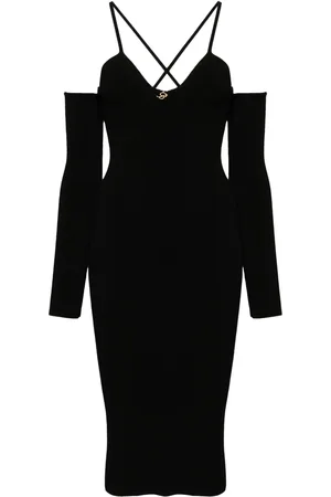 BLUMARINE Detachable sleeves dress