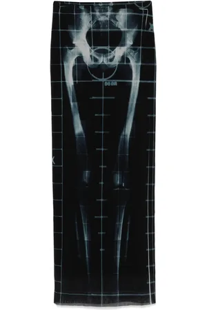 Jean Paul Gaultier X-Ray maxi skirt