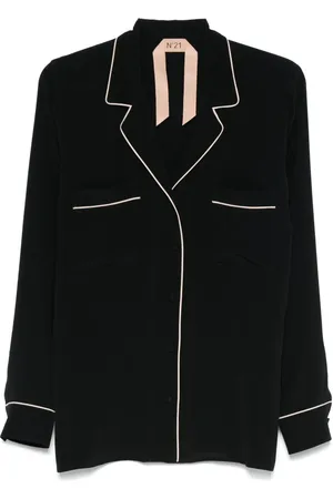 Nº21 Piped trim-detail shirt