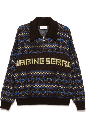 Marine Serre Jacquard sweater