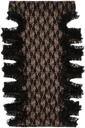 Self-Portrait X Christopher Kane lace cut-out midi skirt