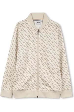 HUGO BOSS Logo-print zipped sweatshirt