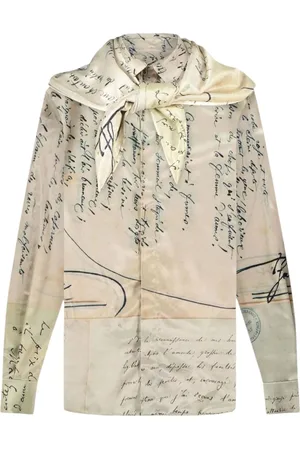 FLÂNEUR Letter-print shirt
