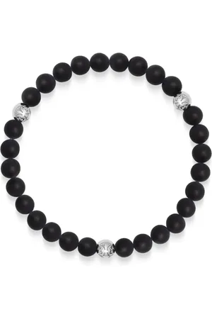Nialaya 6mm onyx beaded bracelet