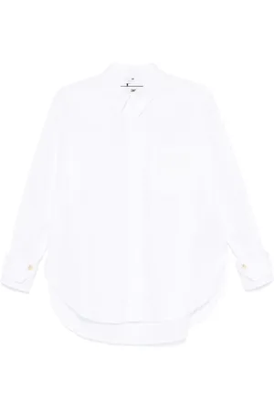 Elisabetta Franchi Logo-embroidered poplin shirt