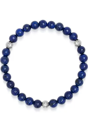 Nialaya 6mm lapis lazuli beaded bracelet