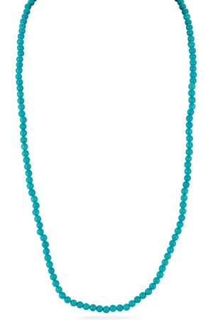Mateo 14K yellow gold beaded turquoise necklace