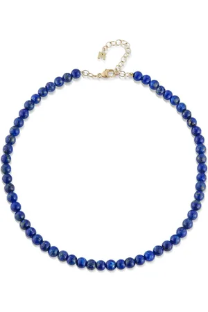 Mateo 14K yellow beaded lapis bracelet