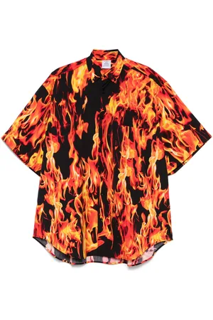 Vetements Flame-print shirt