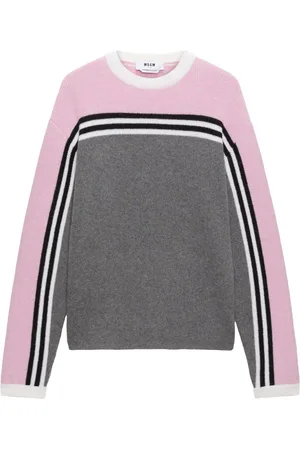Msgm Intarsia-knit sweater