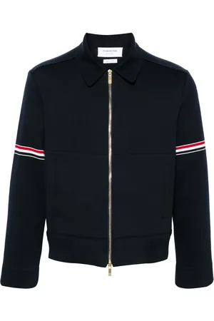 Thom Browne RWB-stripe zip-up jacket