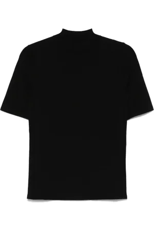 Calvin Klein Mock-neck kniited T-shirt