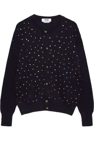 Msgm Crystal-embellished cardigan
