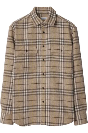 Burberry Checked wool shirt