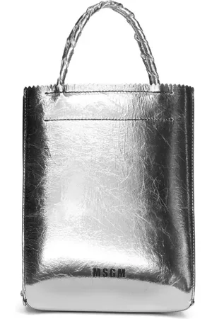 Msgm Metallic tote bag