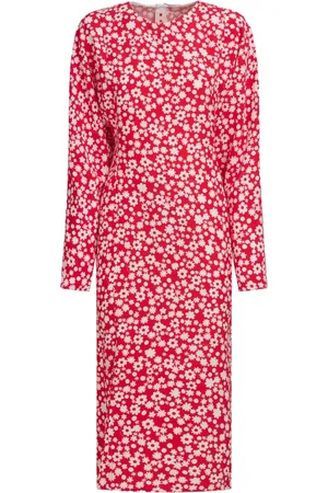 Marni Floral-print midi dress