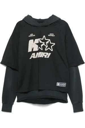 AMIRI Star-print mesh hoodie