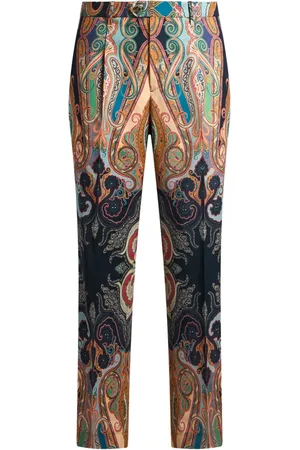 Etro Paisley print wool trousers
