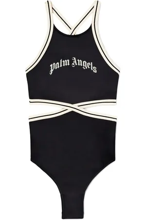 Palm Angels Curved-logo swimsuit