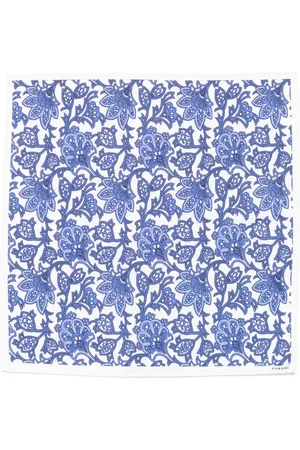 Fursac Floral-print pocket scarf