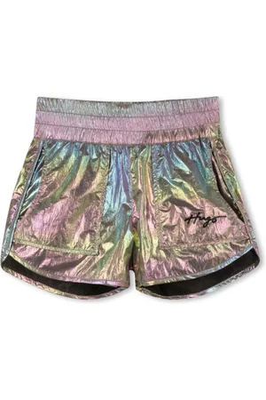HUGO BOSS Wrinkle iridescent shorts