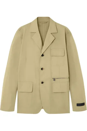 VERSACE Single-breasted gabardine blazer