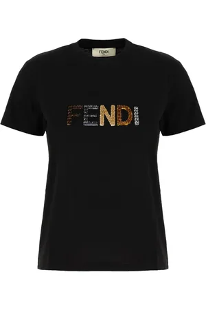 Fendi Sequinned-logo T-shirt