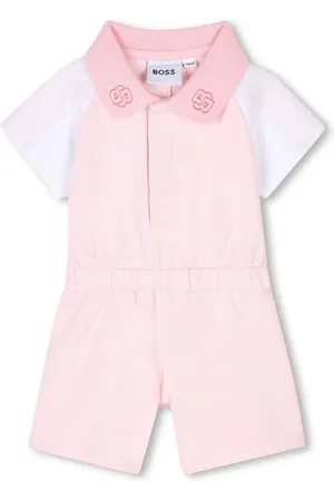 HUGO BOSS Embroidered-logo romper