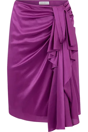 Nina Ricci Asymmetric draped skirt