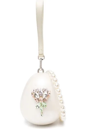 Simone Rocha Micro Pearl Egg clutch bag