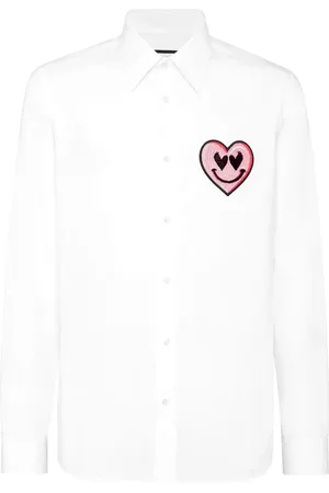 Philipp Plein Heart-patch shirt