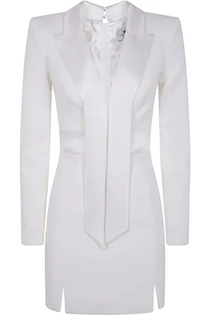 Elisabetta Franchi Crepe tuxedo mini dress