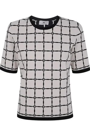 Elisabetta Franchi Patterned-jacquard T-shirt