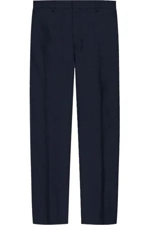 Ami Pressed-crease tapered trousers