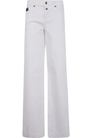 VERSACE Logo-lettering jeans