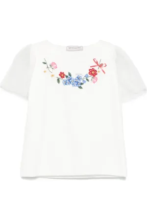MONNALISA Floral-print T-shirt