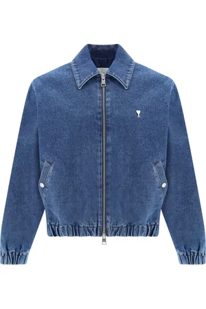 Ami Ami de Coeur-plaque denim jacket