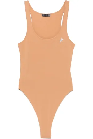 MUGLER Logo-appliqué bodysuit