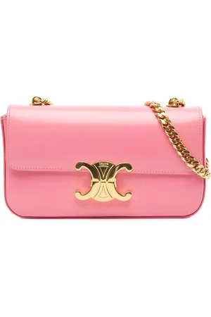 Céline 2021 Calfskin Triomphe Claude Chain shoulder bag