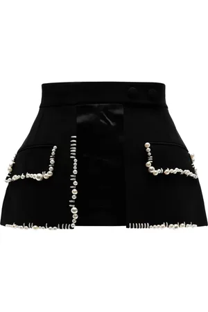 DICE KAYEK Pear-embellished skirt belt