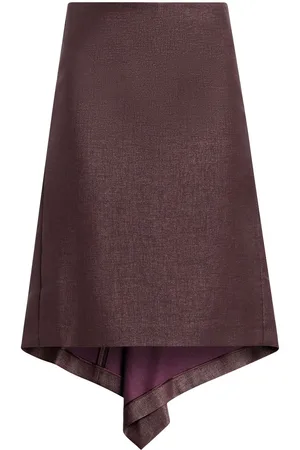Salvatore Ferragamo Asymmetric midi skirt